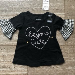 Infant Girls First Impressions Short Sleeve Heart T-shirt size 3-6 Months